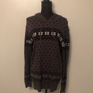 Printed Holiday Hoodie